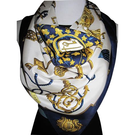 hermes navy blue scarf|Hermes silk scarf.